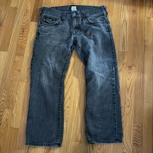 Vintage True Religion Straight Fit Black Jeans